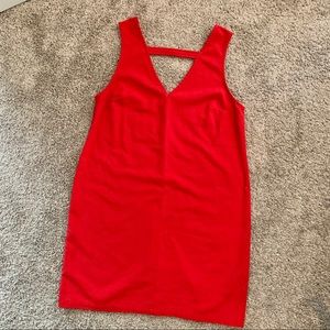 Abercrombie red shift dress - small